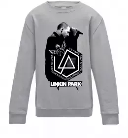 Дитячий світшот Linkin Park Poster Сірий меланж фото