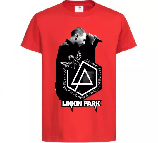 Детская футболка Linkin Park Chester Красный фото