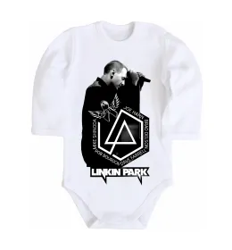 Дитячий бодік Linkin Park Chester Білий фото