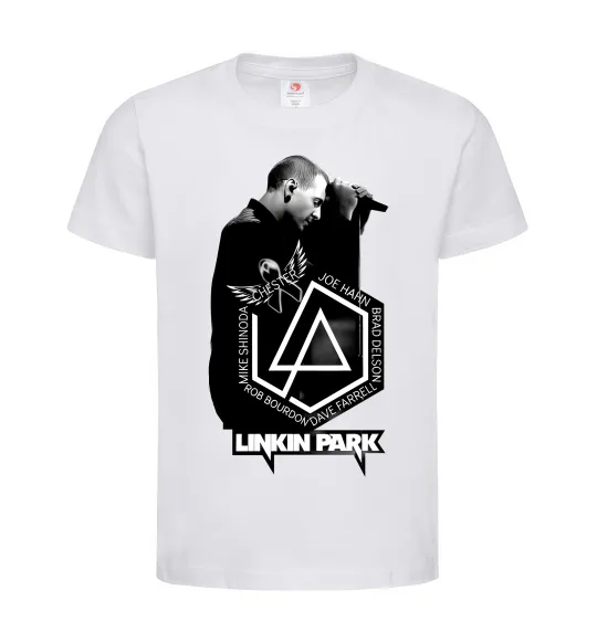 Детская футболка Linkin Park Chester Белый фото
