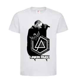 Детская футболка Linkin Park Chester Белый фото