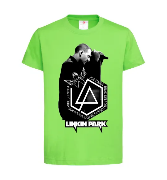Детская футболка Linkin Park Chester Лаймовый фото