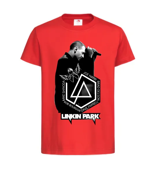 Детская футболка Linkin Park Chester Красный фото
