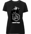 Жіноча преміум футболка Linkin Park Chester Чорний фото