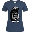 Женская футболка Linkin Park Chester Темно-синий фото