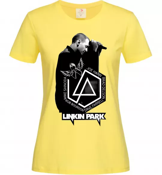 Женская футболка Linkin Park Chester Лимонный фото