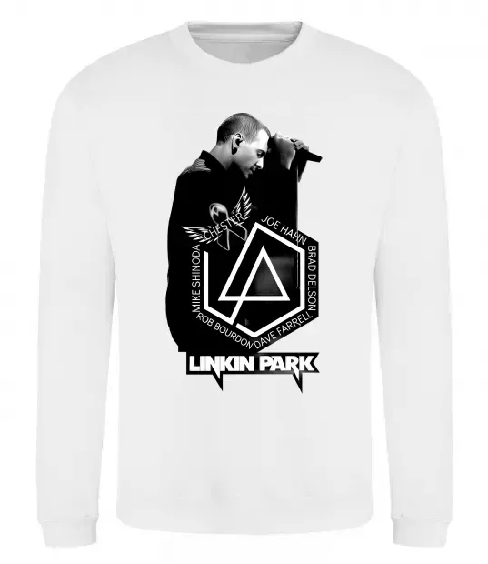Свитшот Linkin Park Chester Белый фото