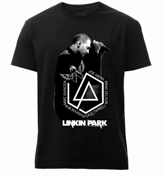 Чоловіча преміум футболка Linkin Park Chester Чорний фото