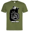 Чоловіча футболка Linkin Park Chester Оливковий Чоловіча футболка Linkin Park Chester Оливковий фото