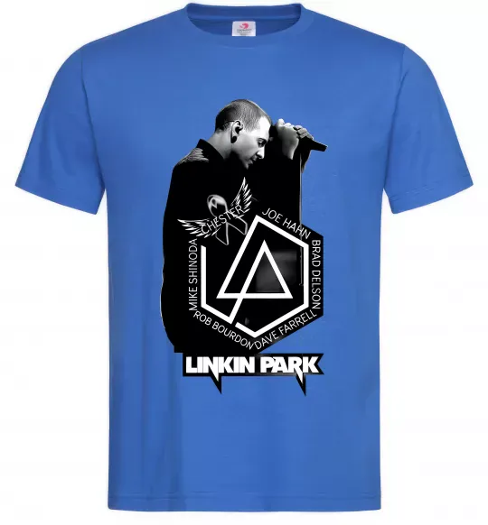 Чоловіча футболка Linkin Park Chester Яскраво-синій фото