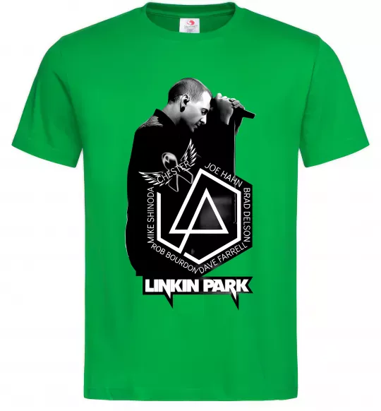 Чоловіча футболка Linkin Park Chester Зелений фото