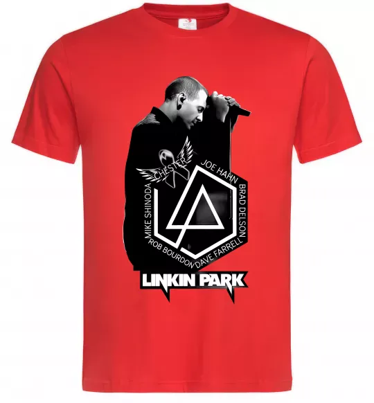 Чоловіча футболка Linkin Park Chester Червоний фото