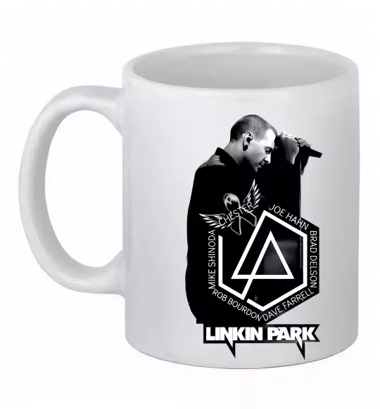 Чашка керамічна Linkin Park Chester Білий фото