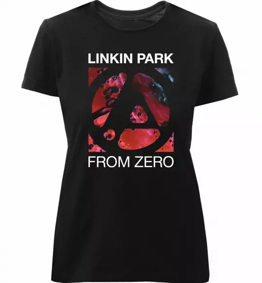 Жіноча преміум футболка From zero Linkin Park Чорний фото