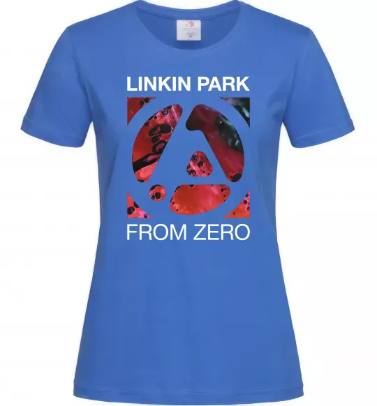 Женская футболка From zero Linkin Park Ярко-синий фото