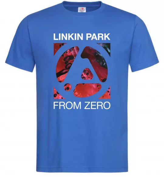 Мужская футболка From zero Linkin Park Ярко-синий фото