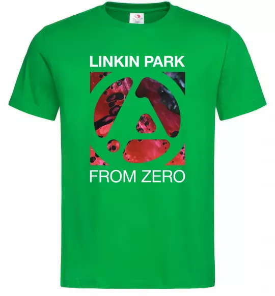 Мужская футболка From zero Linkin Park Зеленый фото