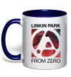 Чашка с цветной ручкой From zero Linkin Park Глубокий темно-синий фото