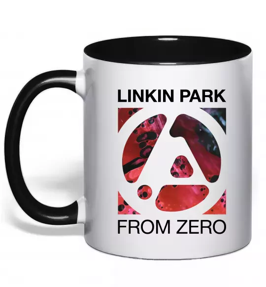 Чашка с цветной ручкой From zero Linkin Park Черный фото