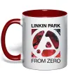 Чашка с цветной ручкой From zero Linkin Park Красный фото