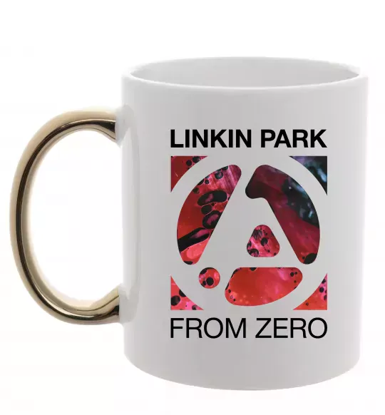 Чашка с цветной ручкой From zero Linkin Park Золото фото