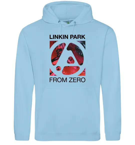 Женская толстовка (худи) From zero Linkin Park Голубой фото