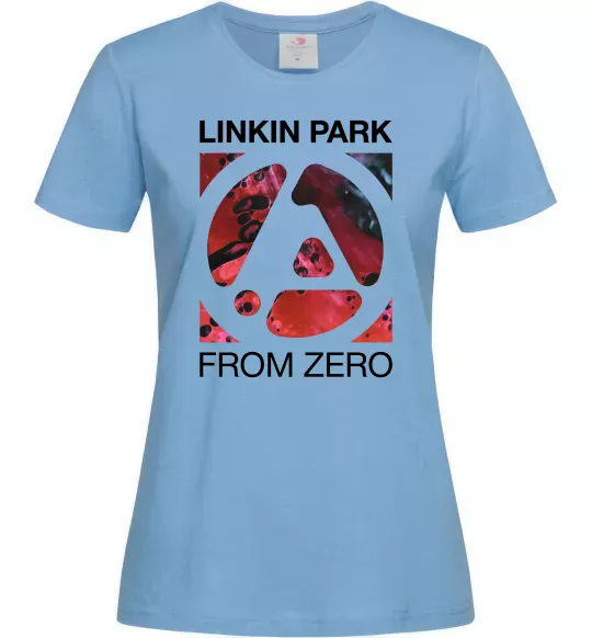 Женская футболка From zero Linkin Park Голубой фото