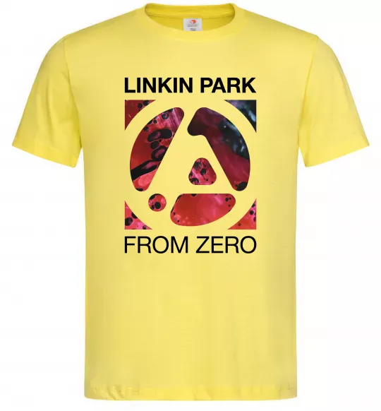 Мужская футболка From zero Linkin Park Лимонный фото
