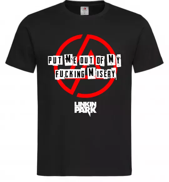 Чоловіча футболка Misery Linkin Park Чорний фото