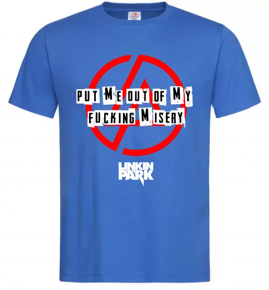 Чоловіча футболка Misery Linkin Park Яскраво-синій фото