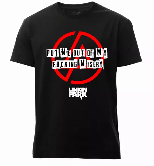 Мужская премиум футболка Misery Linkin Park Черный фото