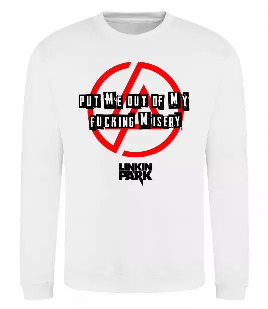 Світшот Misery Linkin Park Білий фото