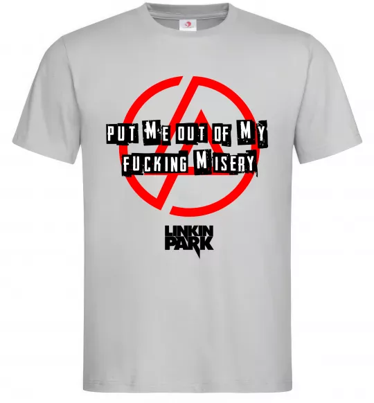 Чоловіча футболка Misery Linkin Park Сірий фото