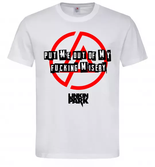 Чоловіча футболка Misery Linkin Park Білий фото