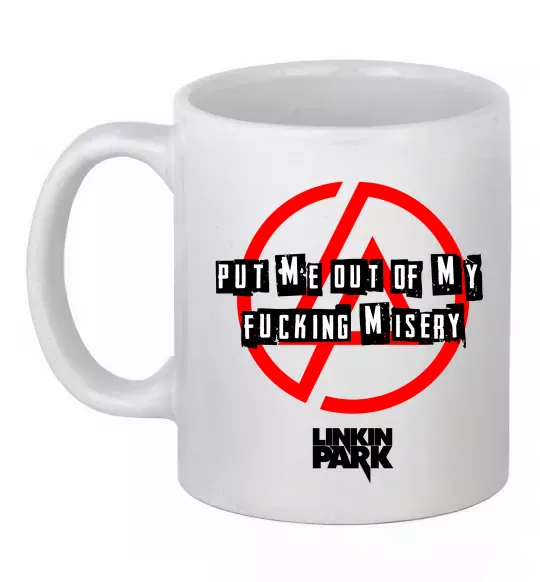 Чашка керамическая Misery Linkin Park Белый фото