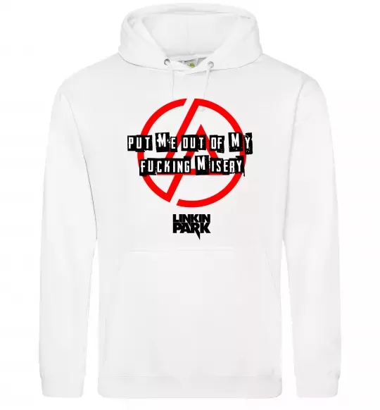 Жіноча толстовка (худі) Misery Linkin Park Білий фото