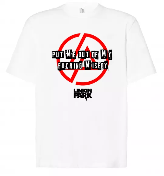 Футболка Оверсайз Misery Linkin Park Белый фото