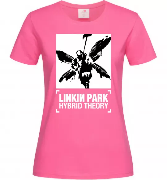 Жіноча футболка Hybrid Theory Linkin Park Яскраво-рожевий фото