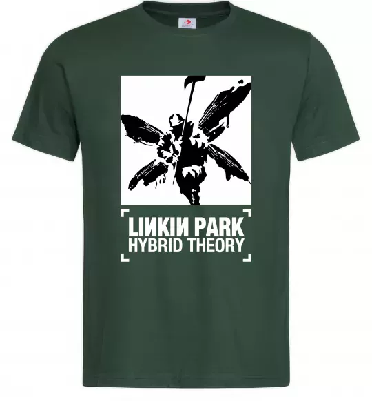 Мужская футболка Hybrid Theory Linkin Park Темно-зеленый фото