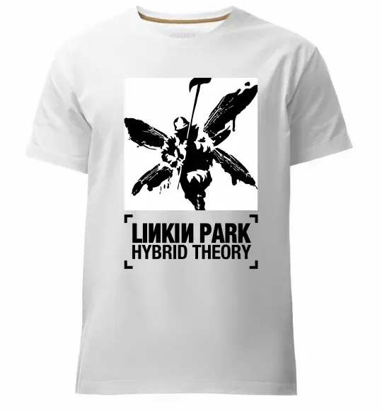 Мужская премиум футболка Hybrid Theory Linkin Park Белый фото