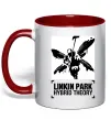Чашка с цветной ручкой Hybrid Theory Linkin Park Красный фото