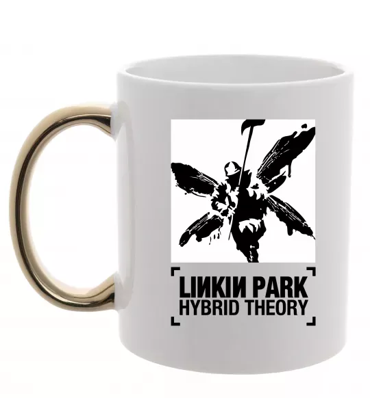 Чашка с цветной ручкой Hybrid Theory Linkin Park Золото фото