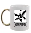 Чашка с цветной ручкой Hybrid Theory Linkin Park Золото фото