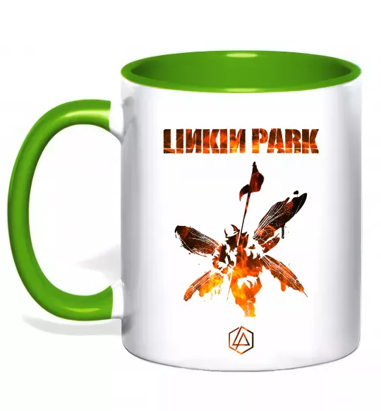 Чашка с цветной ручкой Hybrid Theory Зеленый фото