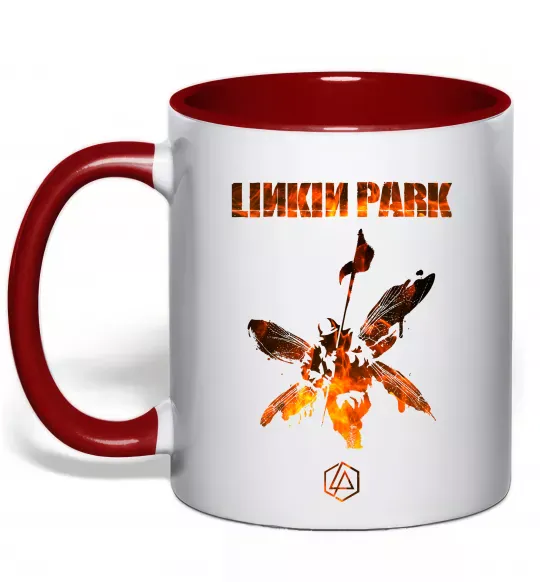 Чашка с цветной ручкой Hybrid Theory Красный фото