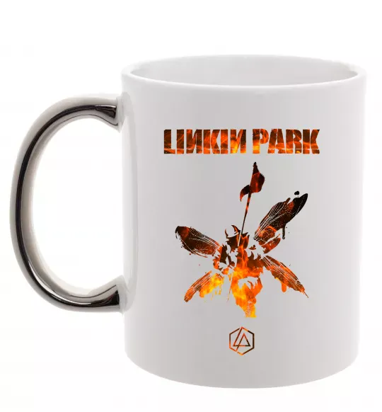 Чашка с цветной ручкой Hybrid Theory Серебро фото