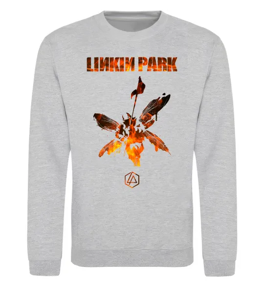 Свитшот Hybrid Theory Серый меланж фото