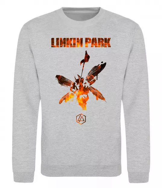 Свитшот Hybrid Theory Серый меланж фото