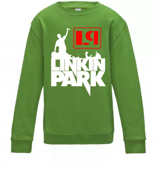 Детский Свитшот LP Linkin Park Лаймовый фото