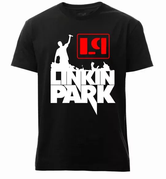 Чоловіча преміум футболка LP Linkin Park Чорний фото